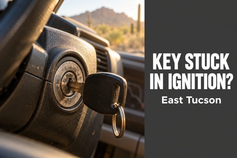 Key stuck in ignition in East Tucson