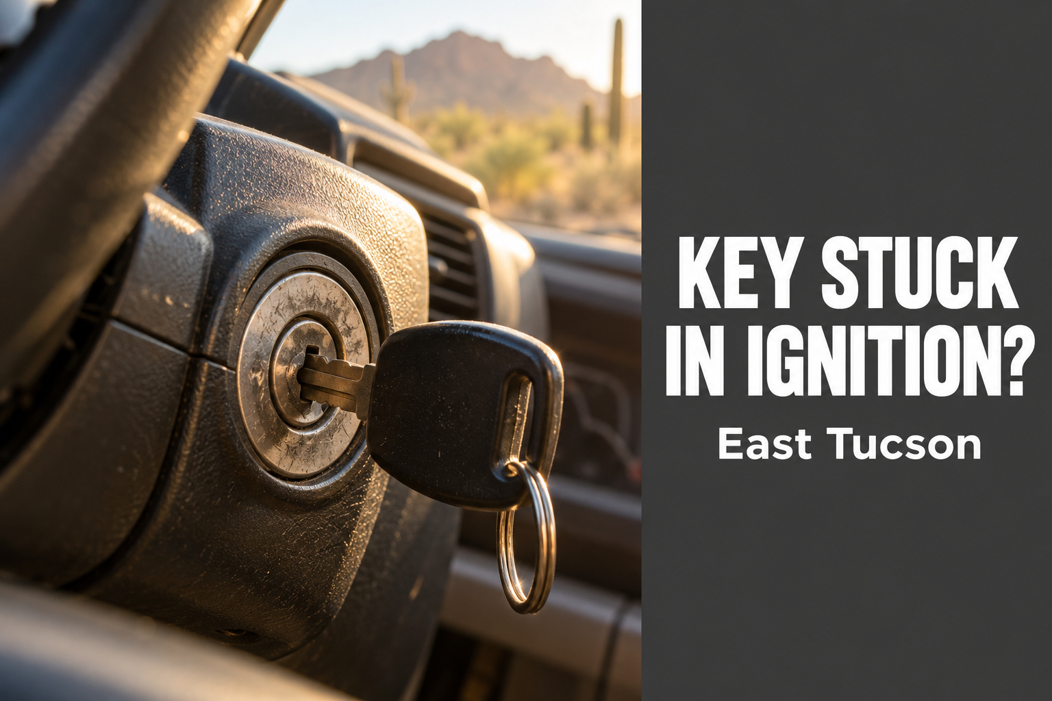 Key stuck in ignition in East Tucson