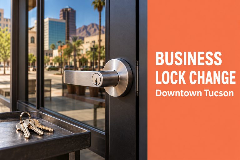 Business lock change in Downtown Tucson