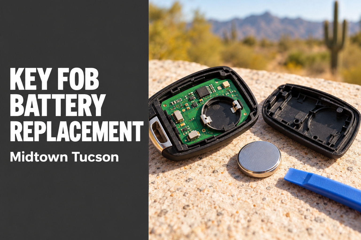 Key fob battery replacement in Midtown Tucson