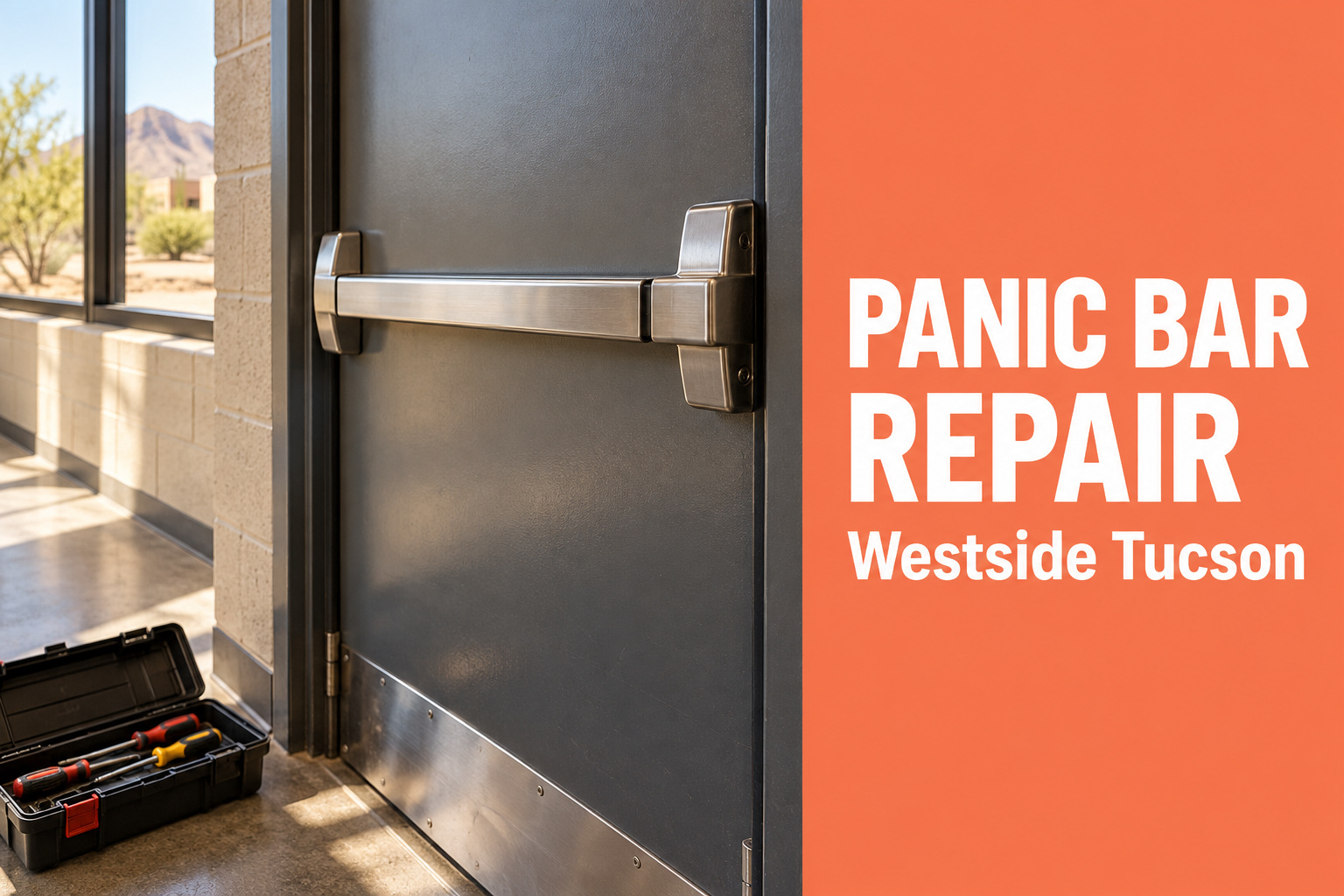 Panic bar repair in Westside Tucson