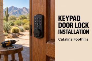Keypad door lock installation in Catalina Foothills