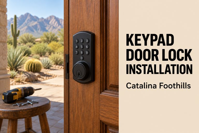 Keypad door lock installation in Catalina Foothills