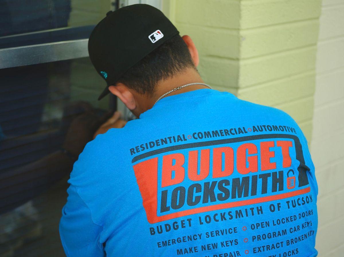 Keypad Deadbolt Install by budget-locksmith-tucson.com locksmith in Tucson, Arizona